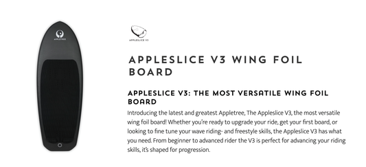 Unleashing the Next Wave: AppleSlice V3 Freeride Wing Board